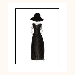 Fashion Fine Art Print Living Room Room Decor Fashion Wall Art Contemporary Fashion Figure Modern Fashion Drawing Fashion Sketch