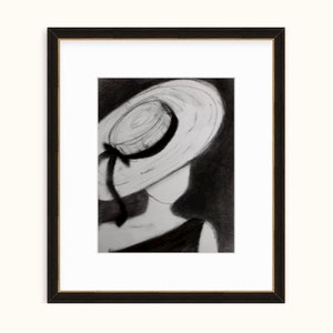 Fashion Drawing Charcoal Fashion Art Vintage Fashion Print Fashion Art Print Black and White Fashion Print Fashion Wall Art Fashion Decor