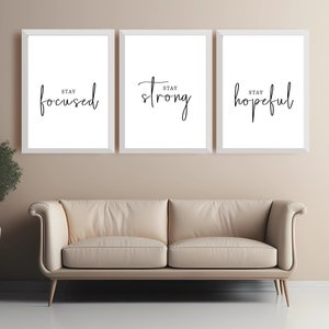 Motivational Quote Posters, Set of 3 Printables