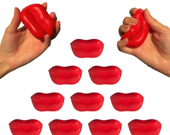 10 Pack Lips Shape Stress Ball Anti-Stress