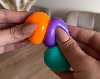 Sticky Squishy 3 Pack Stress Balls - Sensoryczna zabawka antystresowa Fidget