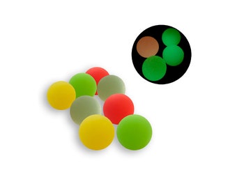 8 pcs Glowing in the Dark Rubber Bouncy Balls Great for Halloween