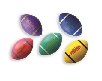 5 Pcs Football Rubber Bouncy Ball – Goofy/Reaction Ball