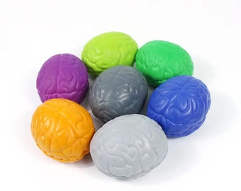 Gray Brain Stress Ball