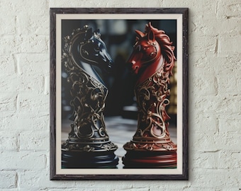 Chess Decor, Chess Gift , Chess Poster , Chess Lover Gift , Chess Printable , Chess Player Gift , Gift For Chess Player