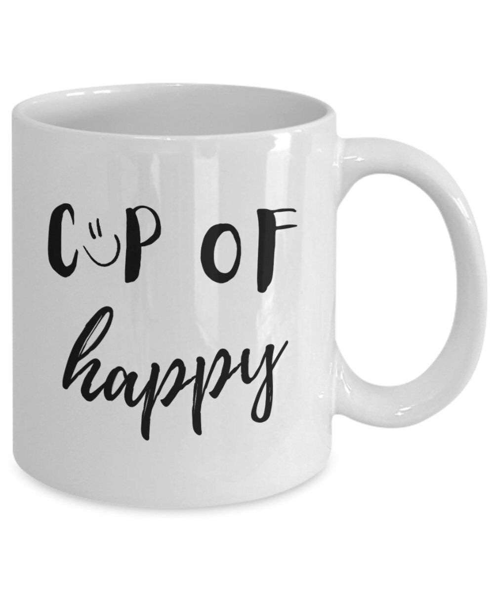 Cup of Happy Mug, Happy Coffee Mug, Rae Dunn Mug, Happy Fall Yall, Dog Dad Mug, Retirement Mug