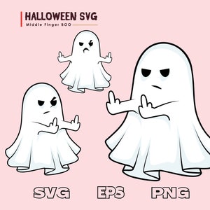 Ghost Middle Finger Svg, Ghost Middle Finger png, Ghost Svg,Halloween Svg , spooky ghost SVG, Halloween ghost, Funny Halloween Svg