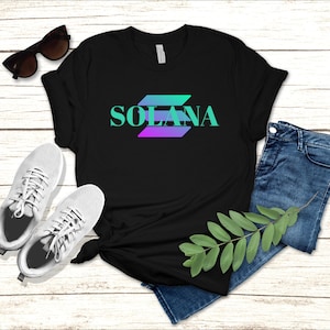 Solana Crypto tee shirt , Solana Blockchain tee ,gift for investors , gift for crypto Dads , SOLANA blockchain shirt, crypto enthusiasts