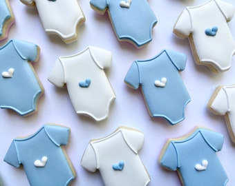 12 Baby Shower Cookies - Boy (California shipments only)