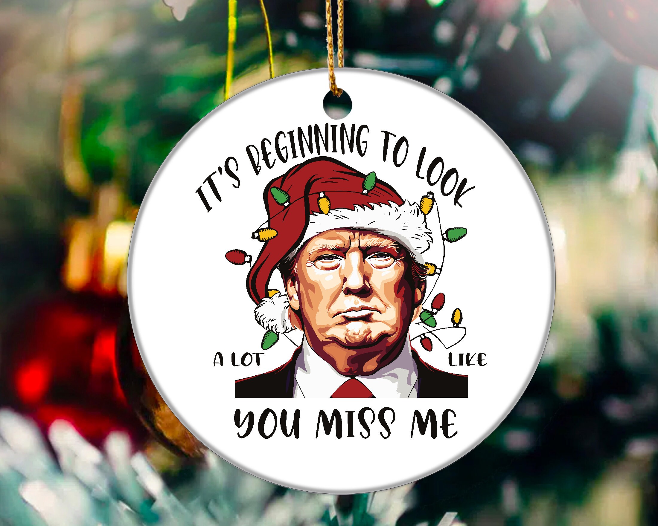 Donald Trump Mug Shot - Funny Trump Christmas Gift Donald Trump 2024 Santa  Hat Merry Christmas Men Women Kids Throw Pillow, 16x16, Multicolor