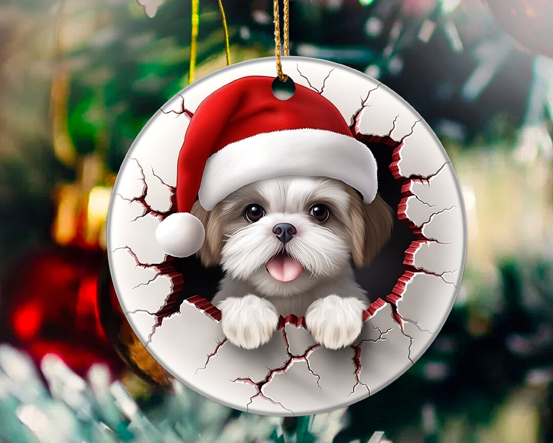 Schitzu christmas ornaments