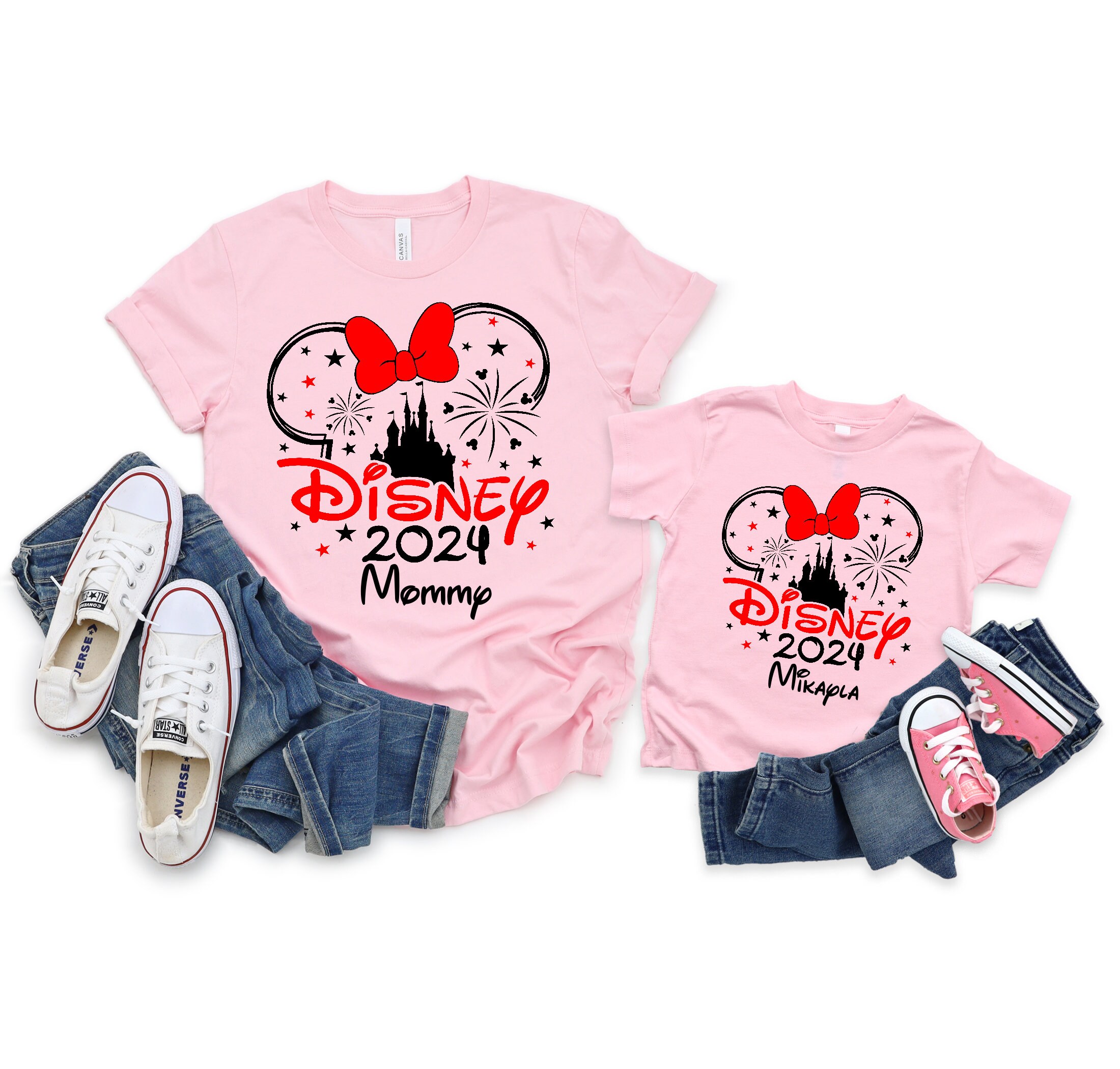 2024 Disney Family Vacation Shirts, Disney Castle 2024 Shirts, Custom