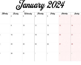Standard Calender 2024