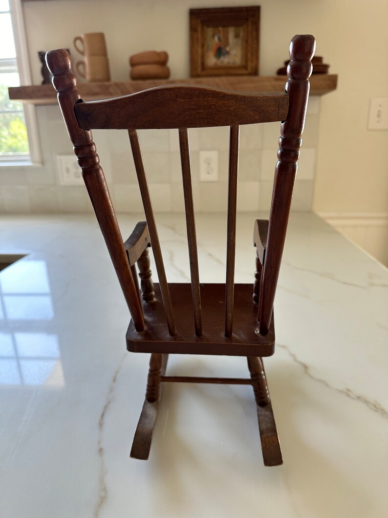 Small Oak Rocking Chair Mini Wooden Rocking Chair - Etsy