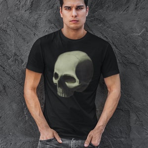 Black Skull Shirt: Memento Mori - Alternative Style for Goths - Horror Art Design