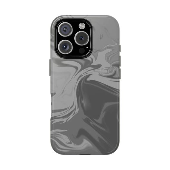 Gray Monochrome Phone Case for iPhone 16-8, Samsung Galaxy s25-s20 & Google Pixel 9-2. Minimalist Neutral Aesthetic Cover