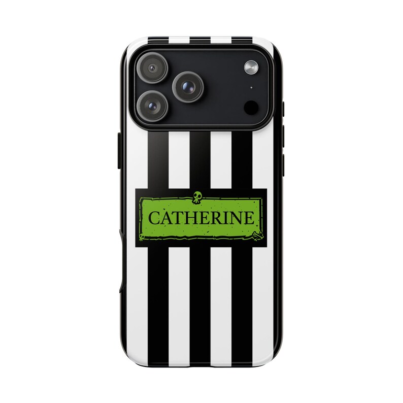 Custom Black and White Striped Phone Case: iPhone, Pixel, Samsung Galaxy Case | Optional MagSafe version for iPhone | Personalized Gift image 19