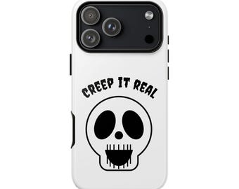 Funny Cartoon Skull Phone Case: Halloween Cover for iPhone, Samsung Galaxy, Google Pixel
