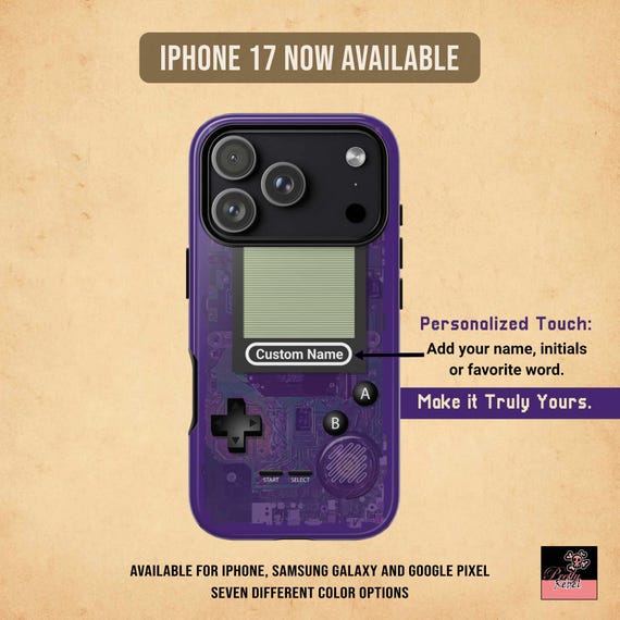 Custom Name iPhone, Galaxy, Pixel Case | Retro Video Game Phone Case | Gamer Gifts | Optional MagSafe version for iPhone 15–17