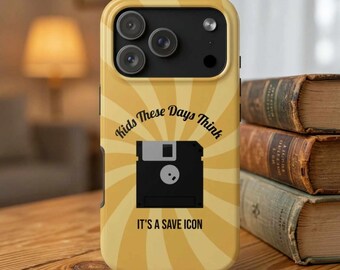 Vintage Floppy Disk Phone Case for iPhone, Samsung Galaxy, Pixel (iPhone 17 Pro Max Case, S26 Ultra Case, etc): Retro Gift.