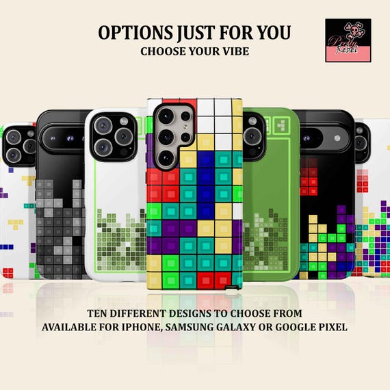 Vintage Gaming Aesthetic for iPhone, Samsung Galaxy & Pixel - Retro Gamer Phone Cover - 80s Video Games Design in 10 Different Options