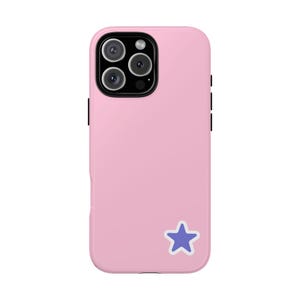Pink Star Phone Case: Dual Layer Protection for iPhone, Pixel, Galaxy