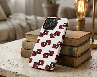 Geometric Phone Case for iPhone, Samsung Galaxy and Pixel - Abstract, Artistic with a Retro Vintage Vibe