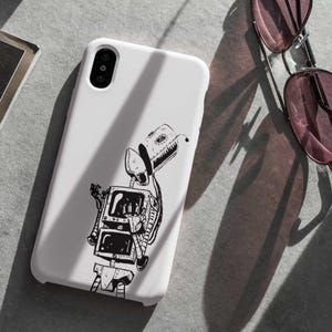Frustrated Robot Phone Case: Edgy Rebel Style Cover for iPhone, Pixel, Galaxy