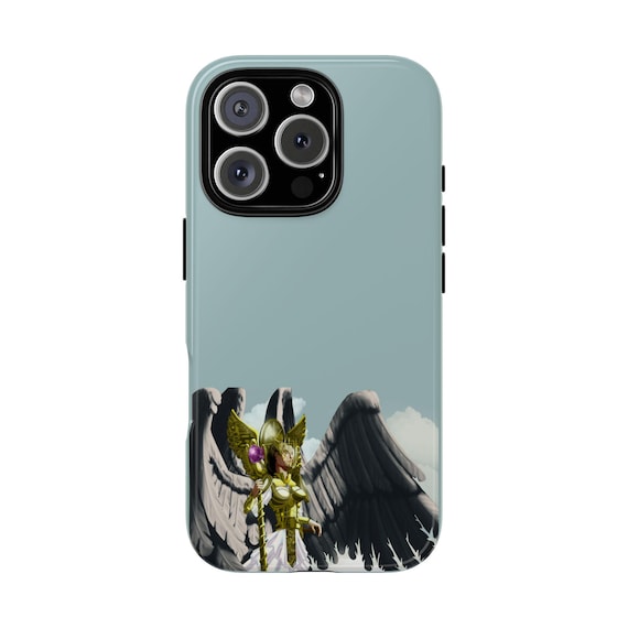 iPhone, Pixel or Galaxy Celestial Angel Phone Case - Blue and White Phone Cover