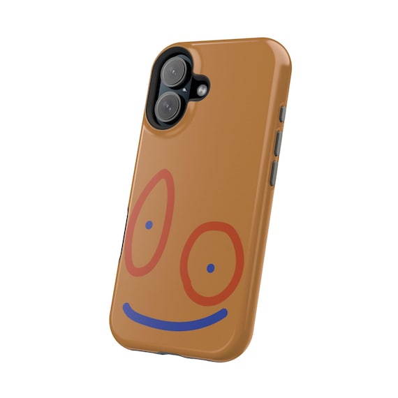 Smiley iPhone Case - MagSafe Cover - Playful Doodle Face Tech Accessory