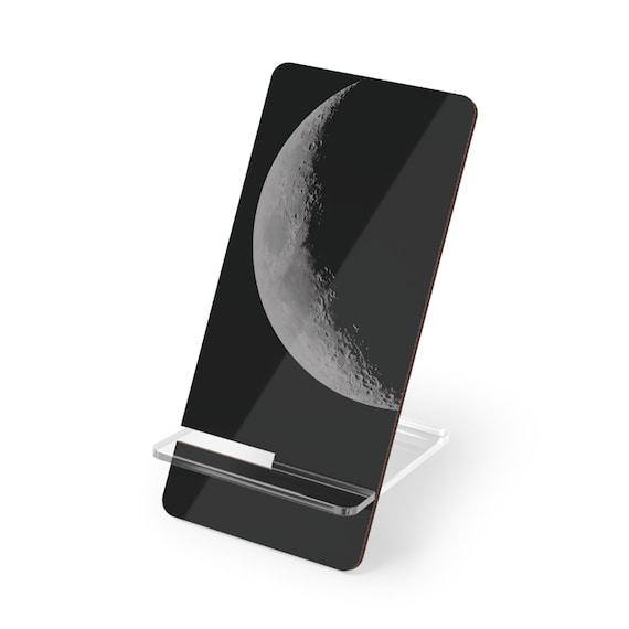 Moon Phone Stand - Phone Holder for Office, Bedroom, Desk - Tech Accessories - Christmas Gift - Moonlight, Night Sky, Astronomy, Mystical