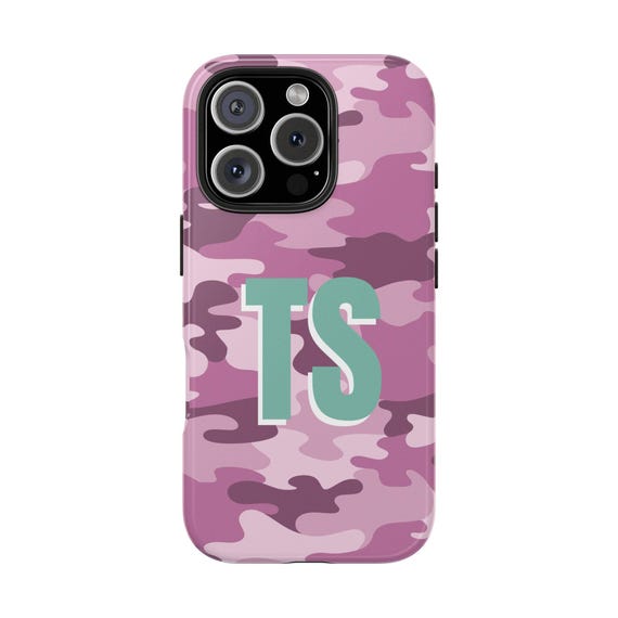 Custom iPhone Case | Personalized Camo Phone Cover with Name | Unique Gift for Her