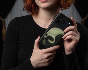 MagSafe iPhone Case & Samsung s26 Ultra case: Emo Gothic Skull Design | iPhone 17 Pro Max case, iPhone 16 Pro Max case - iPhone 13, etc.
