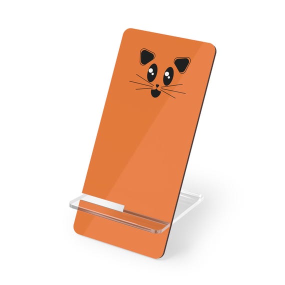 Cute Kitten Phone Stand - Portable Cell Phone Holder for Office and Bedroom - Kitty Cat Tech Accessories - Christmas Gift for Her