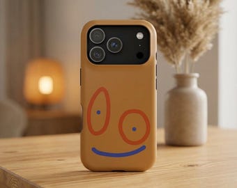 MagSafe iPhone Case: Fun Cartoon Doodle, Smiley Face