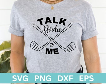 Golf Svg, Śmieszna Koszulka Golfowa, Talk Birdie to Me Svg, Koszulka Golfowa Svg, Piłka Golfowa Svg, Koszulka Golfowa, Golf PNG