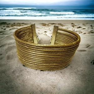 Golden Grass Capim Dourado Handmade Bracelet from Brazil - Eco-Friendly Jewelry