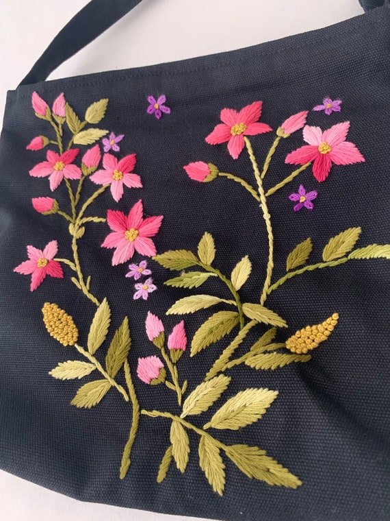 Sac à broder, Sac cousu main, Sac à tapisserie, Sac à bandoulière