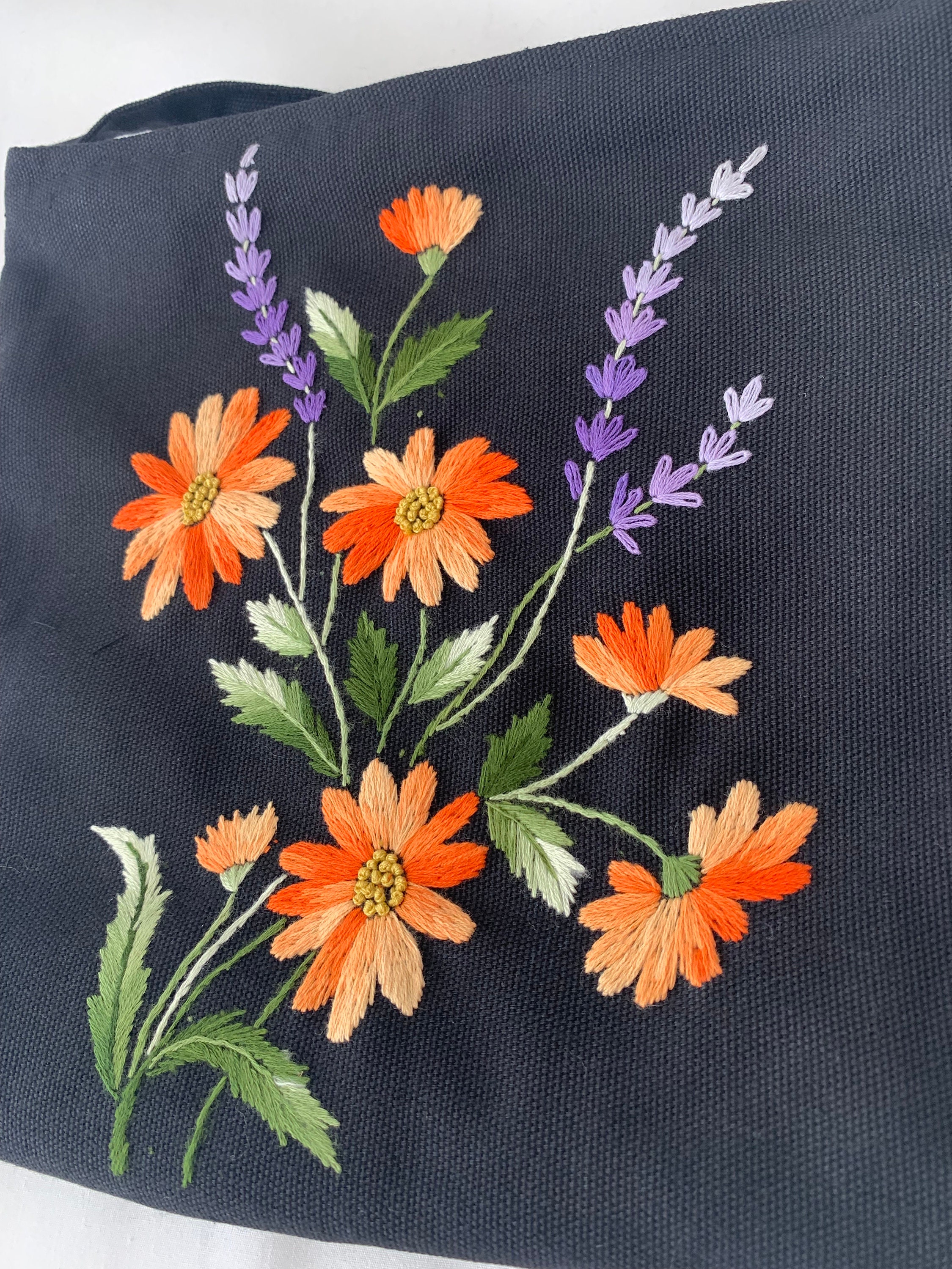Embroidery Bag, Hand Stitched Bag, Tapestry Bag, Cross Body