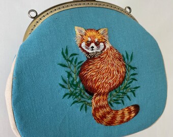 Embroidered handbag, Embroidery handbag, tapestry handbag, shoulder bag, coin purse