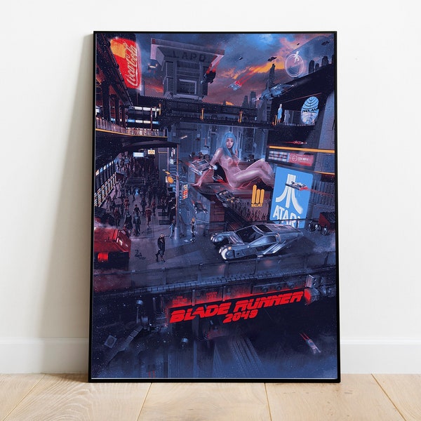 Blade Runner 2049 Poster / Blade Runner / Denis Villeneuve / Minimalist Movie Poster / Vintage Retro Art Print / Wall Art Print / Home decor