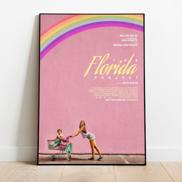 The Florida Project / Sean Baker / Olivia Wilde / Minimalist Movie Poster / Vintage Retro Art Print / Custom Poster / Wall Art Print