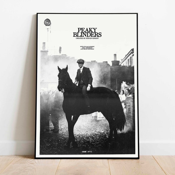 Peaky Blinders Poster / Peaky Blinders / Minimalist Movie Poster / Vintage Retro Art Print / Custom Poster / Wall Art Print