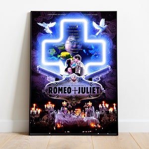 Romeo + Juliet / Romeo + Juliet Poster / Minimalist Movie Poster / Vintage Retro Art Print / Custom Poster / Wall Art Print / Home Decor