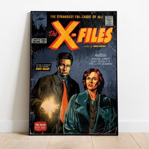 The X-Files / The X-Files Poster / Retro Tv Series / Minimalist Movie Poster / Vintage Retro Art Print / Custom Poster / Wall Art Print