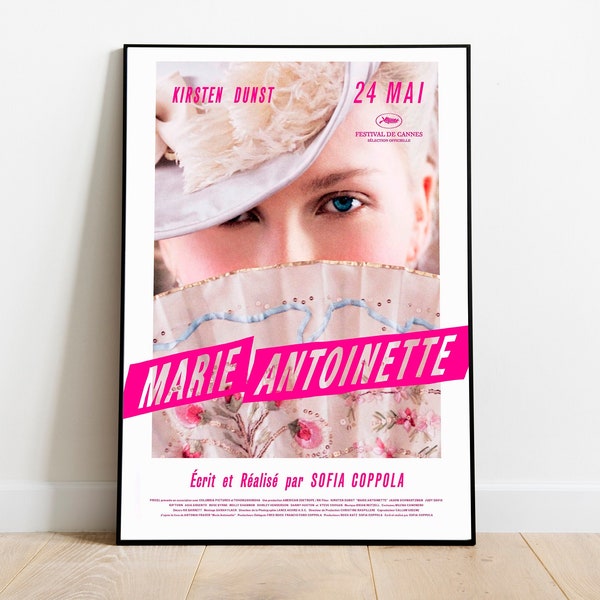 Marie Antoinette / Marie Antoinette Poster / Minimalist Movie Poster / Vintage Retro Art Print / Custom Poster / Wall Art Print / Home Decor