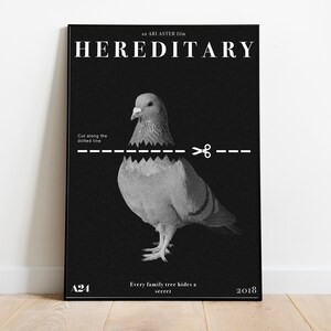 Hereditary / Hereditary Poster / Minimalist Movie Poster / Vintage Retro Art Print / Custom Poster / Wall Art Print / Home Decor