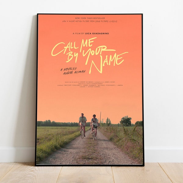 Call Me By Your Name / Call Me By Your Name Poster / Minimalist Movie Poster / Vintage Retro Art Print / Custom Poster / Wall Art Print