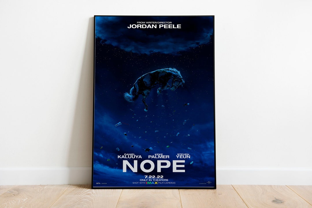 Nope Poster / Nope Movie Poster / Vintage Retro Art Print / Etsy