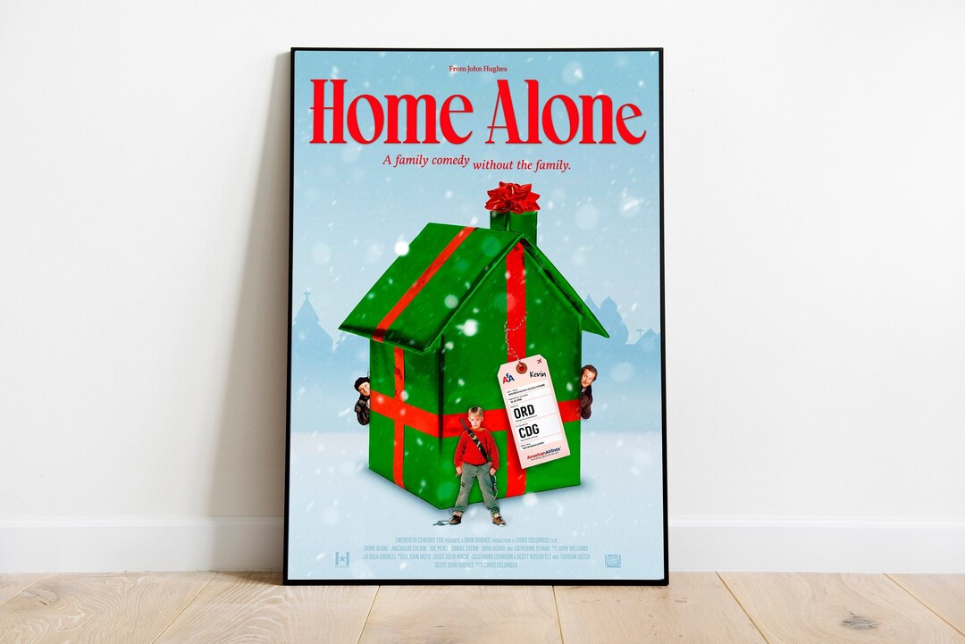 Home Alone / Home Alone Poster / Minimalist Movie Poster / Etsy
